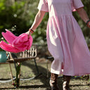 Robe Gwenaëlle - Lin rose dragé - Quintessence