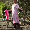 Robe Gwenaëlle - Lin rose dragé - Quintessence