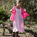 Robe Gwenaëlle - Lin rose dragé - Quintessence