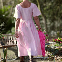 Robe Gwenaëlle - Lin rose dragé - Quintessence