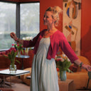 Robe Gwenaëlle - Lin vert pep's - Quintessence