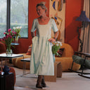 Robe Gwenaëlle - Lin vert pep's - Quintessence