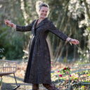 Robe Hazel - Gravure botanique noire/dorée - Quintessence