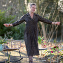 Robe Hazel - Gravure botanique noire/dorée - Quintessence