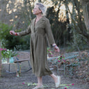 Robe Hazel - Lyocell texturé kaki - Quintessence