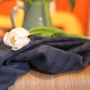 Robe Hazel - Lyocell texturé marine - Quintessence