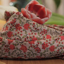 Robe Hazel - Satin de coton Hortensias roses - Quintessence