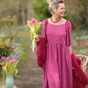 Robe Iloé – Coton/lin Bougainvillier - Quintessence