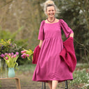 Robe Iloé – Coton/lin Bougainvillier - Quintessence