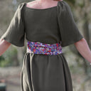 Robe Iloé – Double gaze de coton kaki - Quintessence