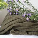 Robe Iloé – Double gaze de coton kaki - Quintessence