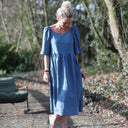 Robe Iloé – Lin bleu navy - Quintessence