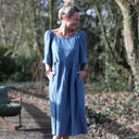 Robe Iloé – Lin bleu navy - Quintessence