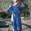 Robe Iloé – Lin bleu navy - Quintessence