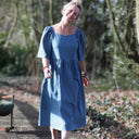 Robe Iloé – Lin bleu navy - Quintessence