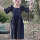 Robe Iloé – Lin noir - Quintessence