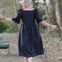 Robe Iloé – Lin noir - Quintessence