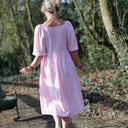 Robe Iloé – Lin rose dragé - Quintessence