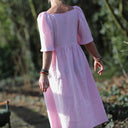 Robe Iloé – Lin rose dragé - Quintessence