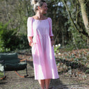 Robe Iloé – Lin rose dragé - Quintessence