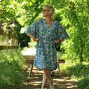 Robe Joanne — Coton fleurs d'indigo - Quintessence