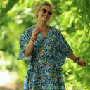 Robe Joanne — Coton fleurs d'indigo - Quintessence