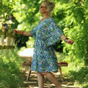Robe Joanne — Coton fleurs d'indigo - Quintessence