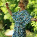 Robe Joanne — Coton fleurs d'indigo - Quintessence