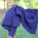 Robe Joanne — Double gaze de coton bleu nuit - Quintessence