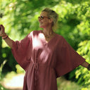 Robe Joanne — Double gaze de coton terracotta - Quintessence