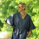 Robe Joanne — Lin bleu jeans - Quintessence