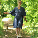 Robe Joanne — Lin bleu jeans - Quintessence