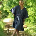 Robe Joanne — Lin bleu jeans - Quintessence