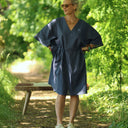 Robe Joanne — Lin bleu jeans - Quintessence