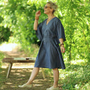 Robe Joanne — Lin bleu jeans - Quintessence