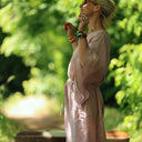 Robe Joanne — Lin chiné rose poudré - Quintessence