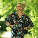 Robe Joanne — Viscose graphique éclat - Quintessence