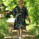 Robe Joanne — Viscose graphique éclat - Quintessence