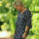 Robe Joanne — Viscose nuit d'été - Quintessence