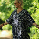 Robe Joanne — Viscose nuit d'été - Quintessence