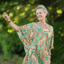 Robe Joanne — Viscose vert lumière - Quintessence