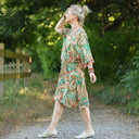 Robe Joanne — Viscose vert lumière - Quintessence