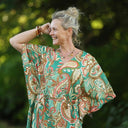 Robe Joanne — Viscose vert lumière - Quintessence