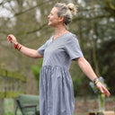 Robe Juliette - Coton vichy noir - Quintessence