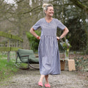 Robe Juliette - Coton vichy noir - Quintessence