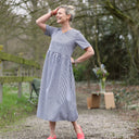 Robe Juliette - Coton vichy noir - Quintessence