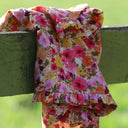 Robe Juliette - Double gaze de coton “Fleurs en Feu” - Quintessence