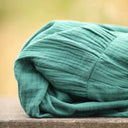 Robe Juliette - double gaze de coton vert printemps - Quintessence