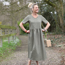 Robe Juliette - lin kaki - Quintessence