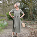 Robe Juliette - lin kaki - Quintessence